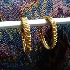 Monet goldtone hoops